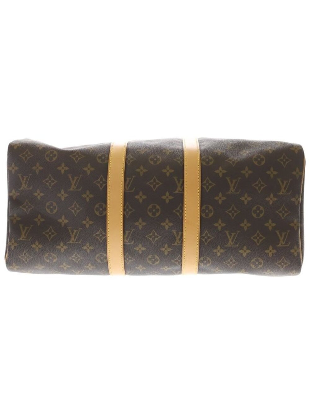 Louis Vuitton Keepall 45 Monogram Leather Boston Bag Gold Brown - Picture 5 of 6